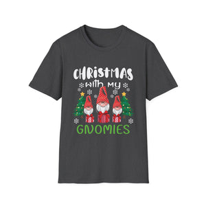Christmas With My Gnomies T-Shirt — Cute Holiday Gnome Tee