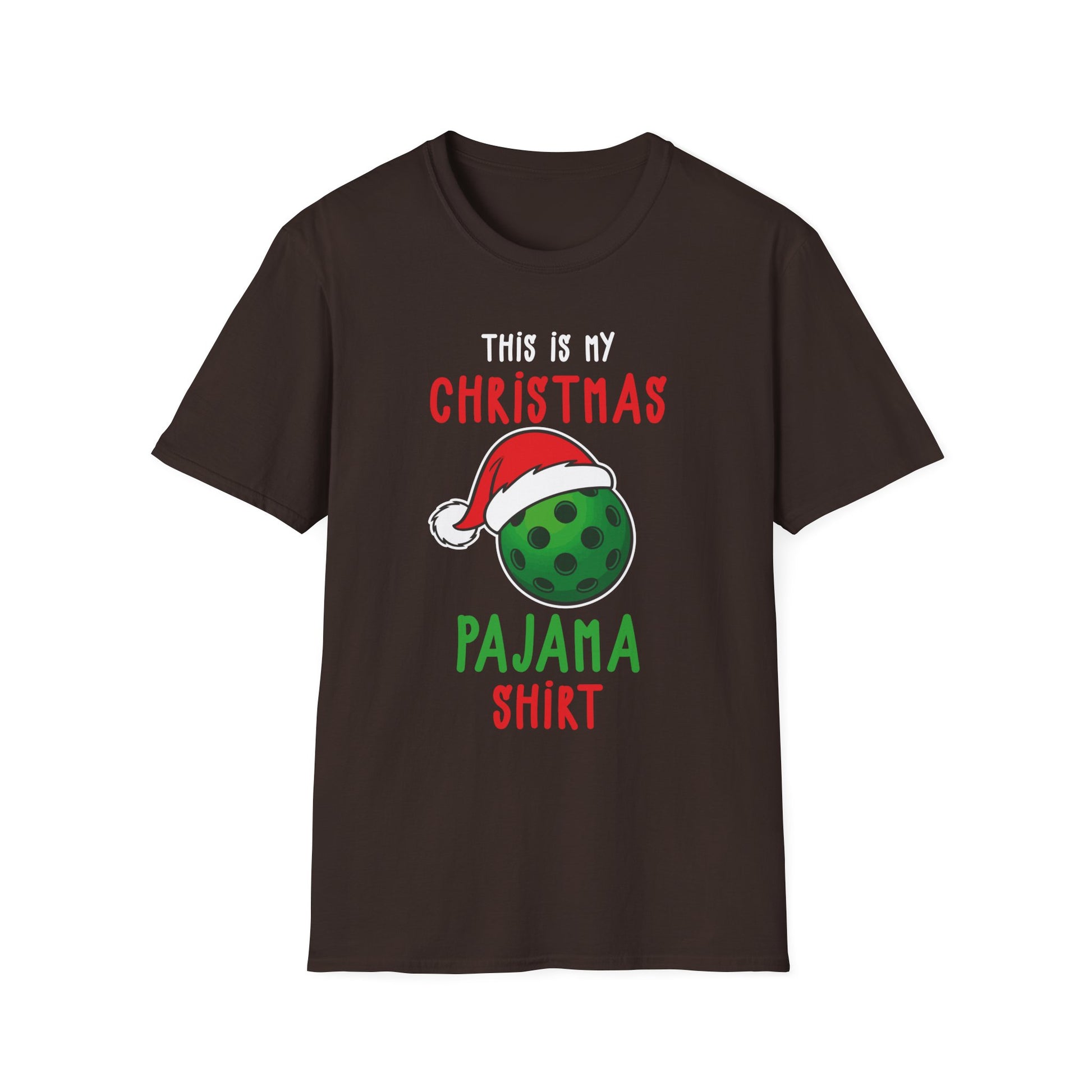 Funny Christmas Pickleball Lover This Is My Christmas Pajama Unisex Softstyle T-Shirt