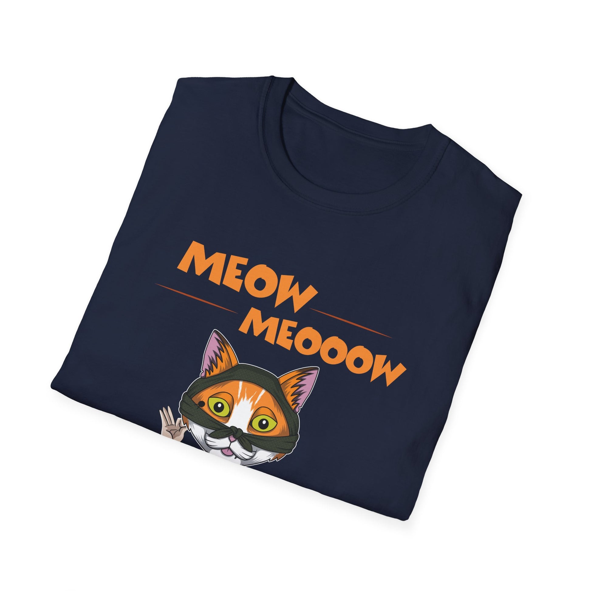Halloween Cat Costume T-Shirt — "Meow Meooow" Pumpkin Patch Graphic Tee
