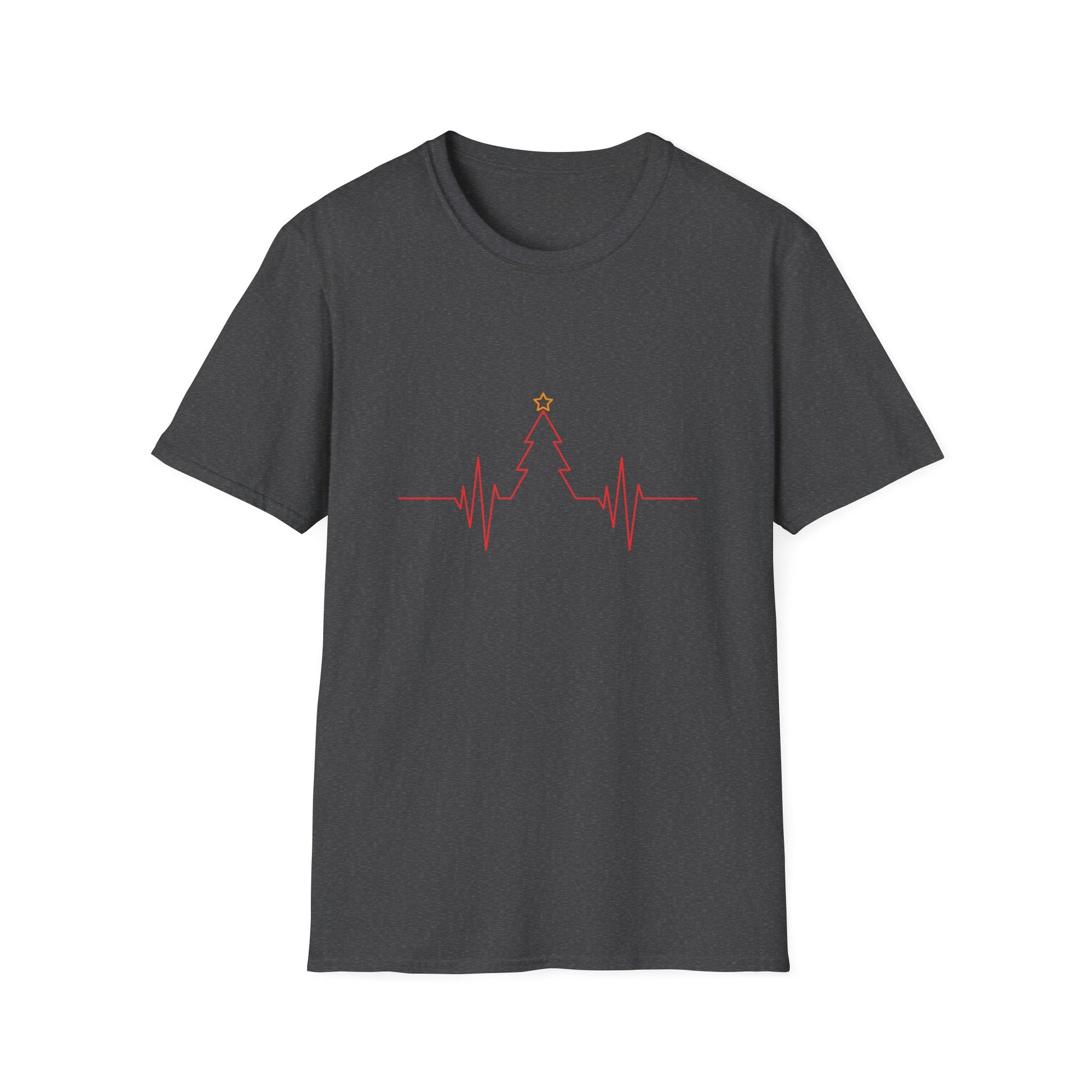 Christmas Heartbeat Xmas Christmas Tree Heartline Unisex T-Shirt