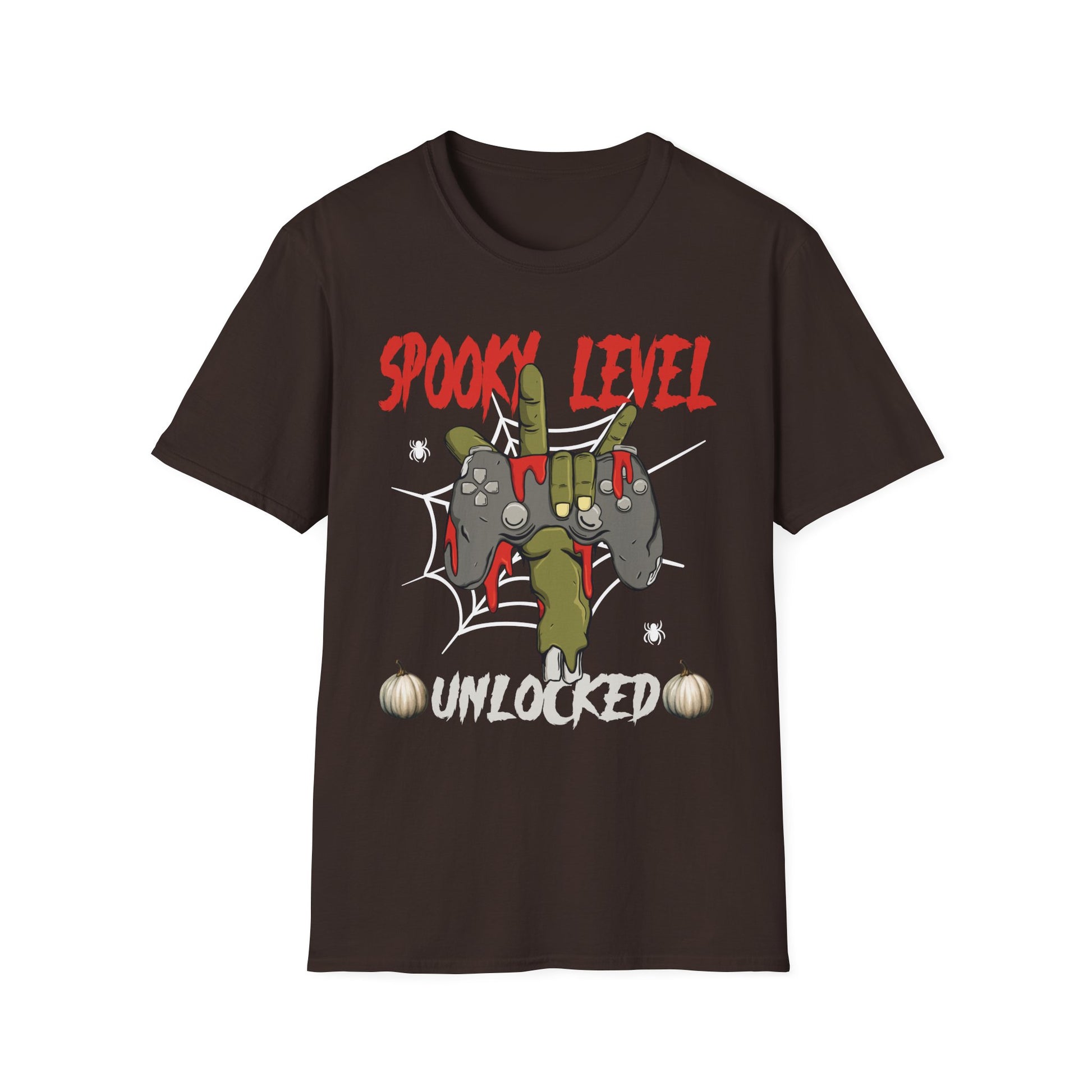 Spook Level Unlocked T-Shirt — Funny Halloween Gamer Tee