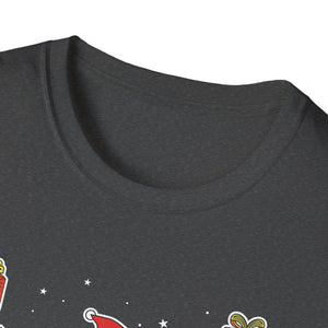 Funny Christmas Pajama Gangsta Wrapper Christmas Unisex Softstyle T-Shirt