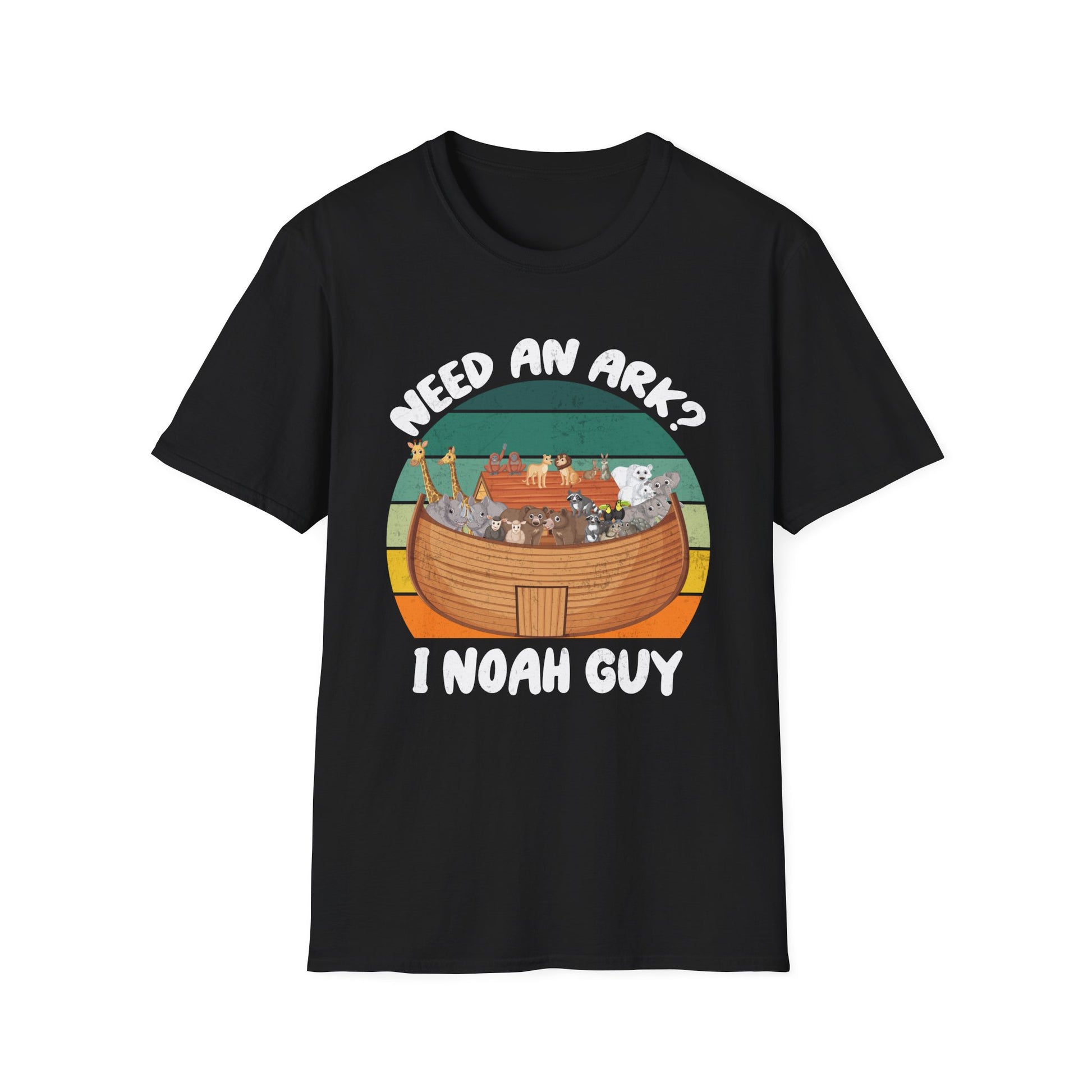 Noah Ark Funny T-Shirt – “Need an Ark? I Noah Guy” Christian Vintage Tee