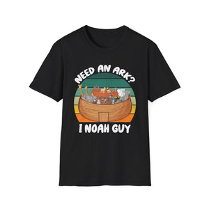 Noah Ark Funny T-Shirt – “Need an Ark? I Noah Guy” Christian Vintage Tee