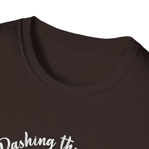 Christmas Cat Dashing Through The No Coffee Grumpy Christmas Unisex T-Shirt