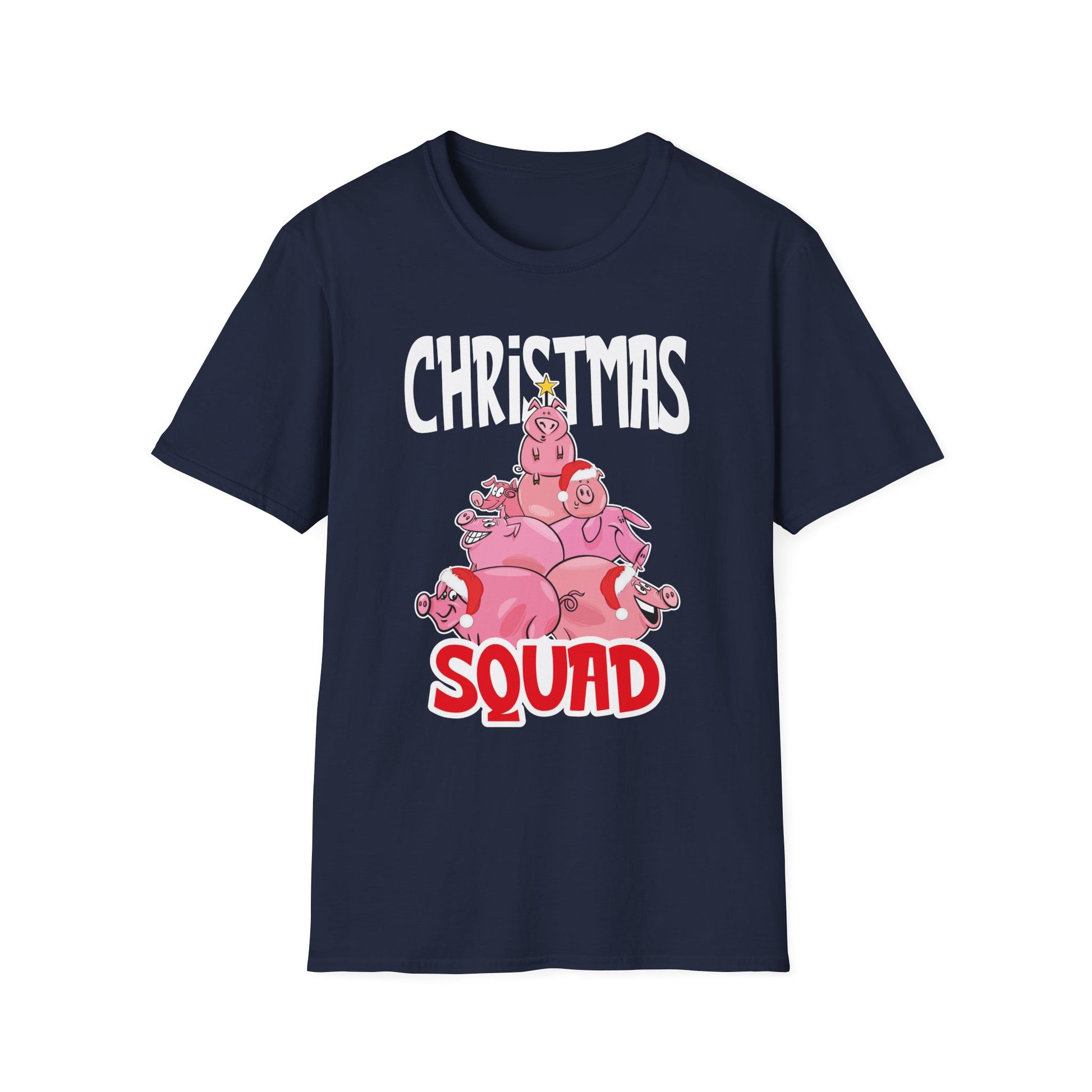 Christmas Squad T-Shirt — Cute Pig Holiday Tee