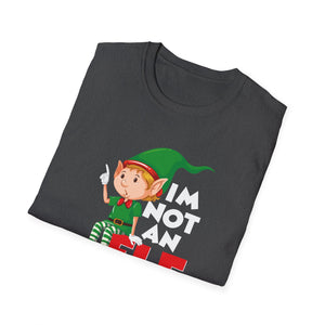 Elf I'm Not I'm Just Short T-Shirt — Funny Christmas Elf Tee