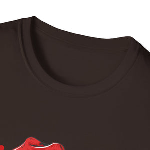 Husky Christmas T-Shirt — Festive Santa Hat Dog Holiday Tee
