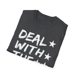 Halloween Devil tee _ Halloween Deal with the Devil Tee   Unisex Softstyle T-Shirt