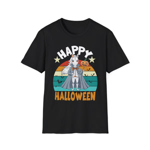 Happy Halloween Goat T-Shirt — Retro Pumpkin Costume Tee