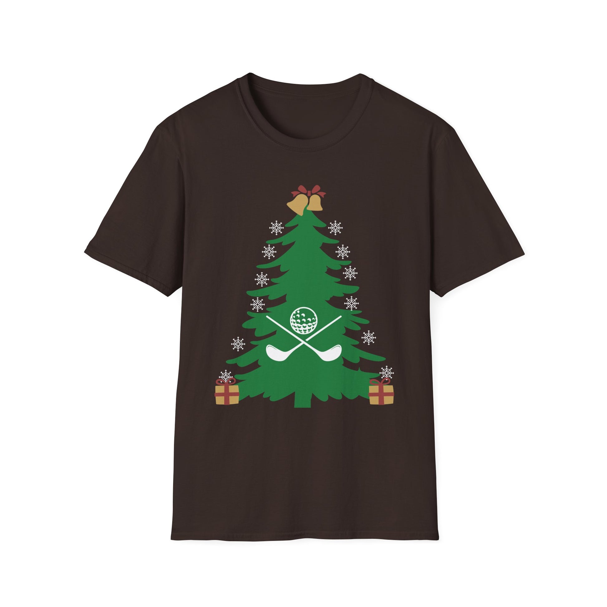 Golf Christmas Tree T-Shirt — Holiday Golfers Funny Golf Ornament Tee