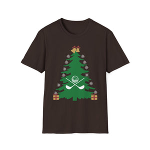 Golf Christmas Tree T-Shirt — Holiday Golfers Funny Golf Ornament Tee