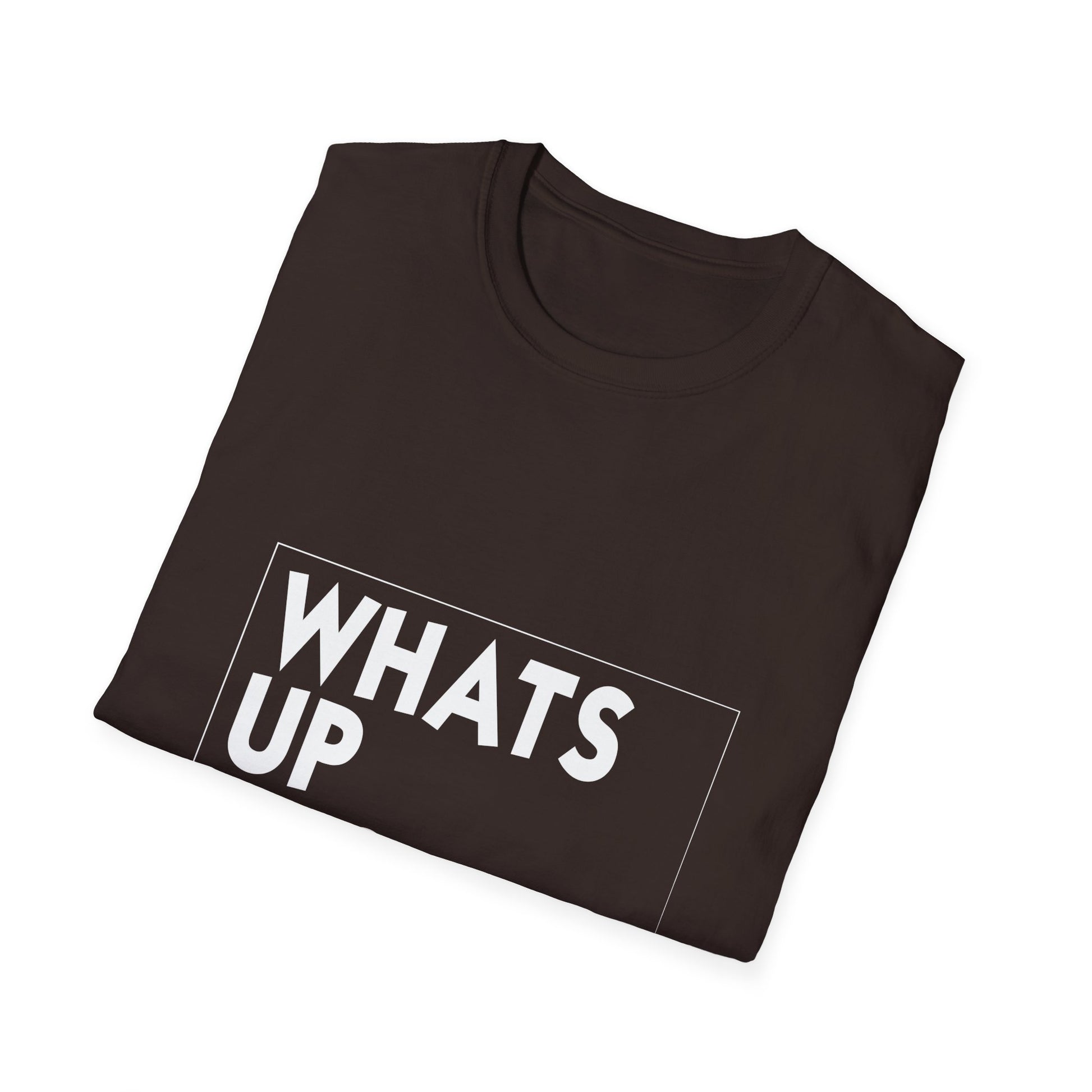 Whats Up Brother T-Shirt — Bold Monochrome Graphic Tee