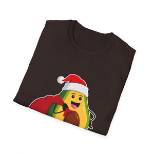 Christmas Avocado Santa Hat Christmas Avocado Unisex T-Shirt