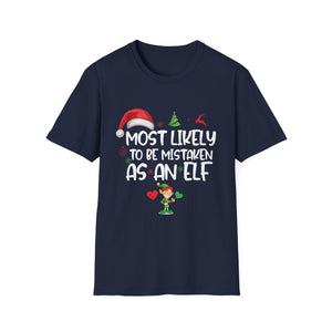 Most Likely To Be Mistaken As An Elf Family Christmas T-Shirt