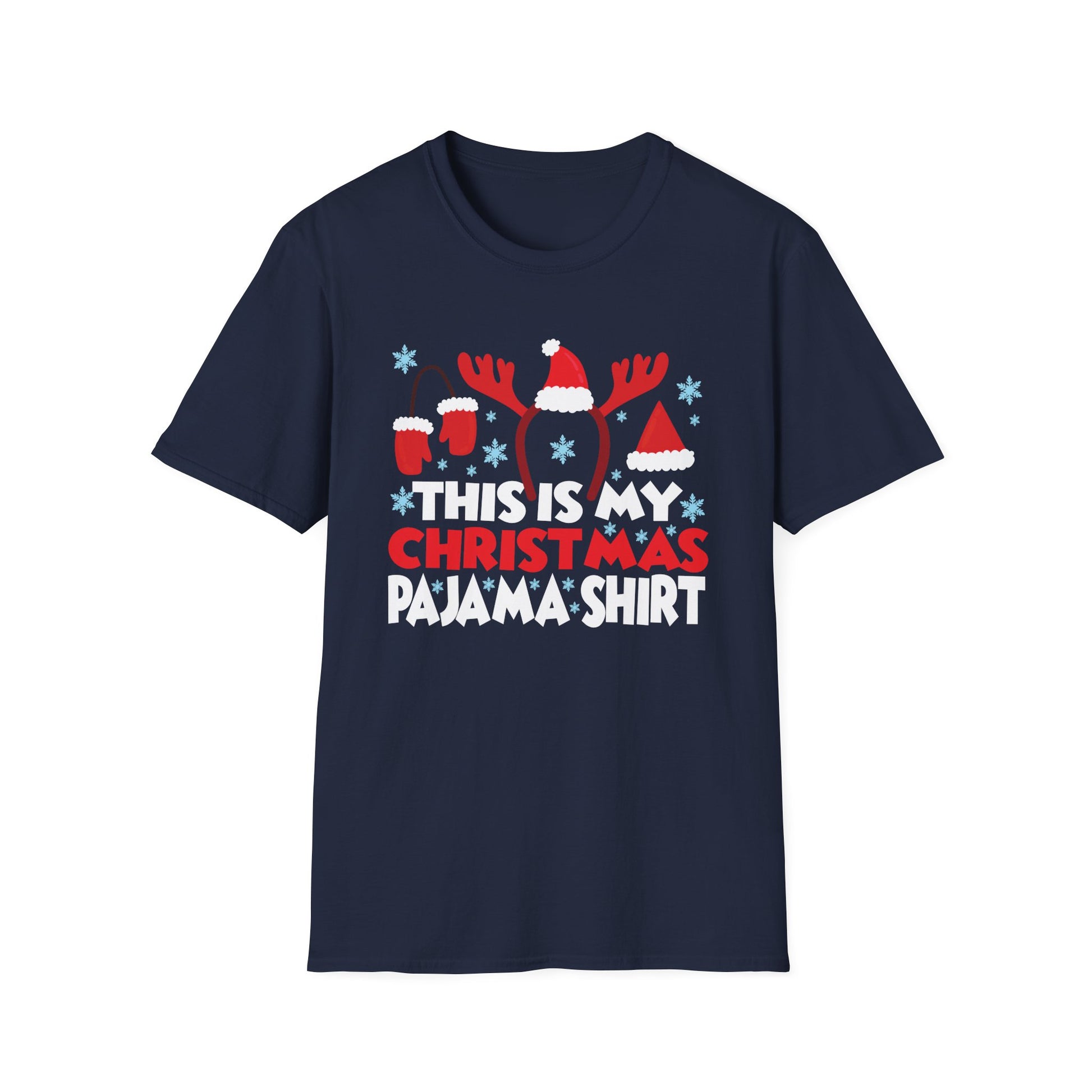Christmas Pajama Shirt T-Shirt — "This Is My Christmas Pajama Shirt" Holiday Tee