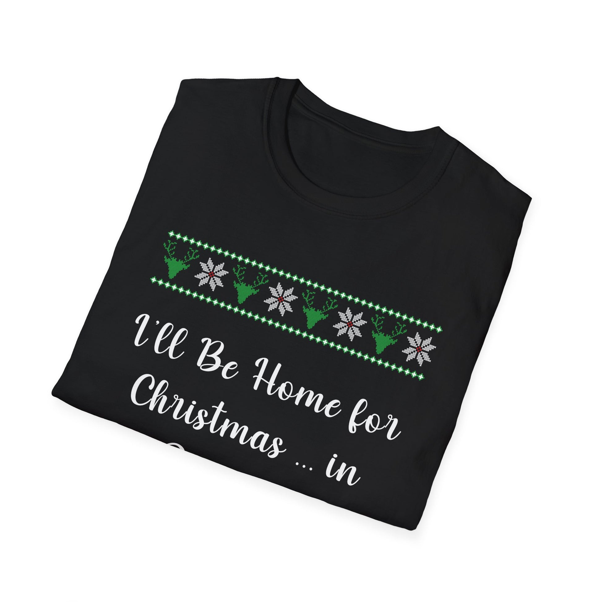 Christmas Pajama T‑Shirt — "I'll Be Home for Christmas... in Pajamas" Holiday Tee