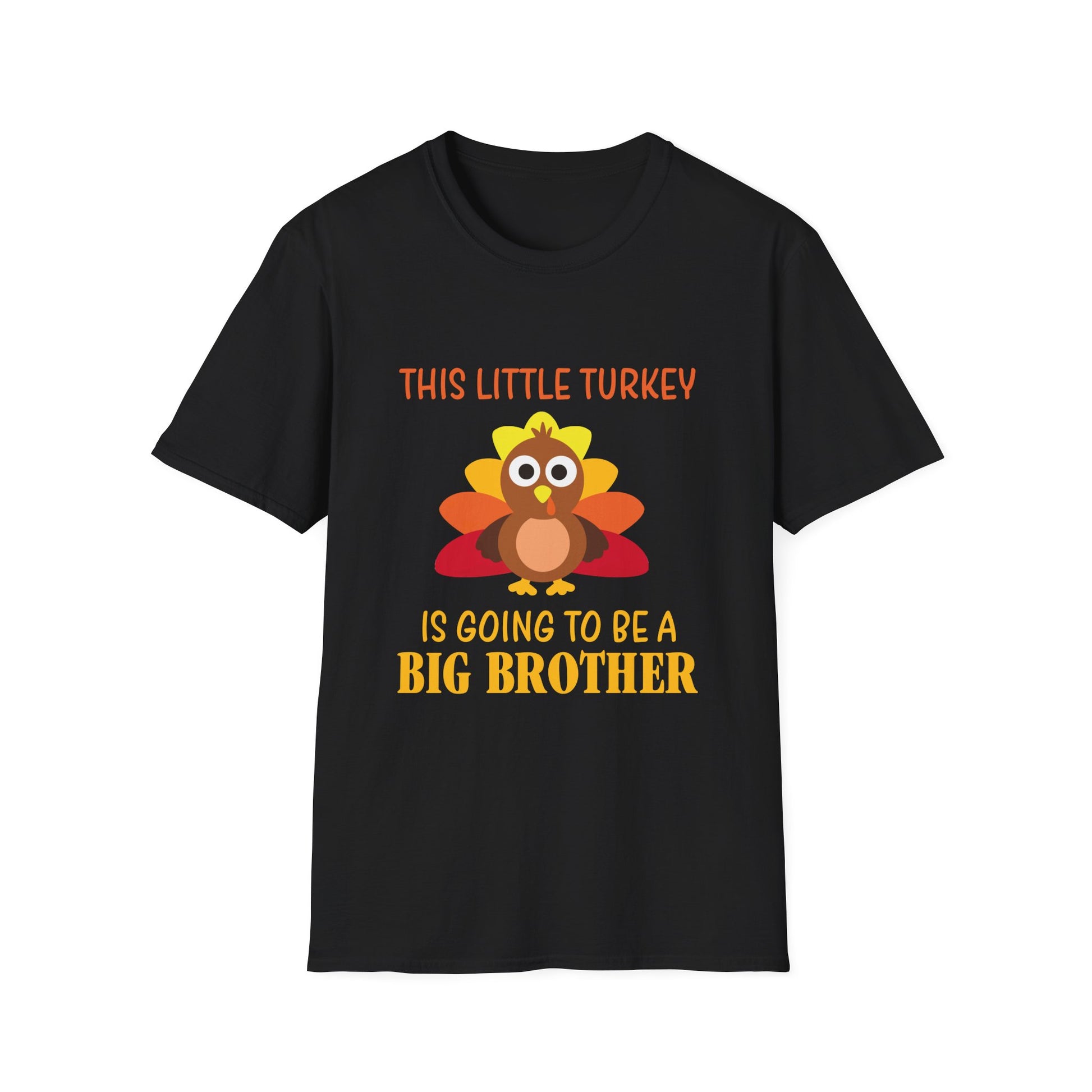 Big Brother Thanksgiving T-Shirt — "This Little Turkey Is Going To Be A Big Brother"