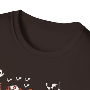Halloween Spooky Moose T-Shirt — Cute Ghost & Pumpkin Costume Graphic Tee