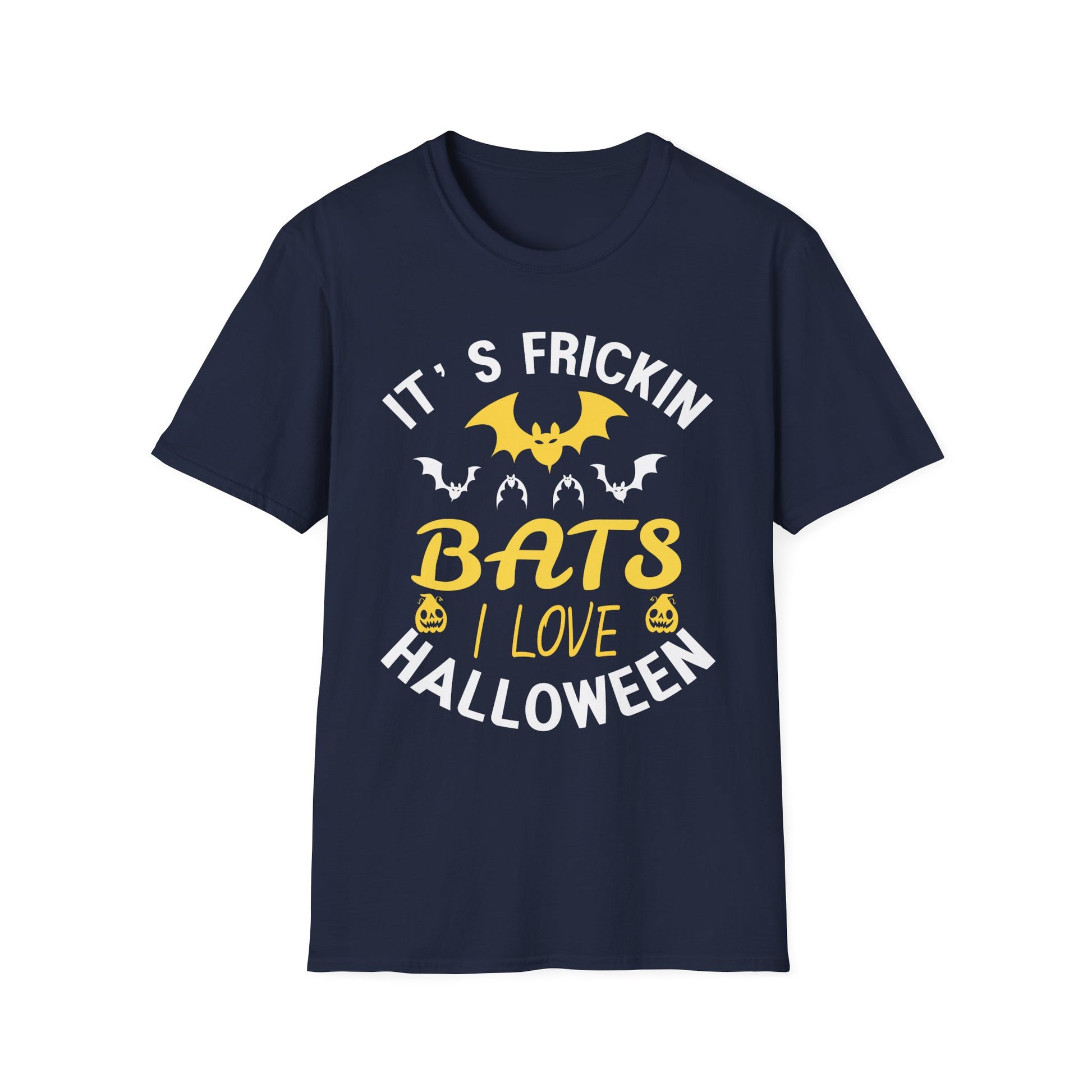 Halloween Bat T-Shirt — "It's Frickin Bats I Love Halloween" Graphic Tee