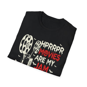 Movies Are My Jam T-Shirt — Vintage Film Reel Horror Fan Tee