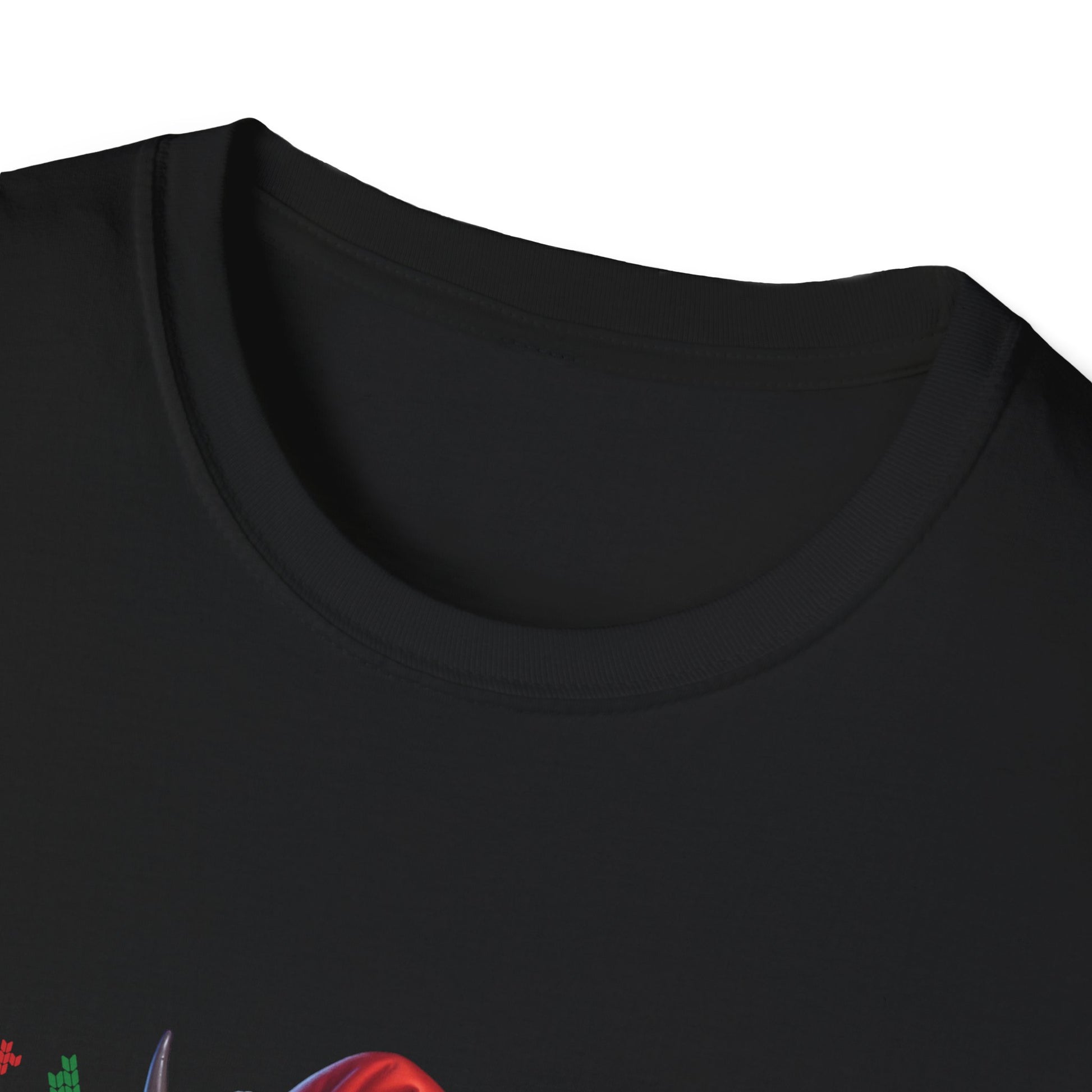 Mooey Christmas Heifer Cow Reindeer Christmas Lights Unisex Softstyle T-Shirt