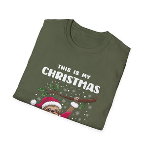 Sloth Christmas Cutie Sloths Christmas T-Shirt-productor-mockup