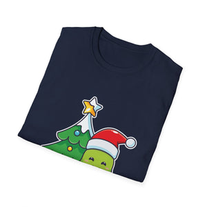 Christmas Avocado T-Shirt — Cute Santa Avocado with Tree & Gifts