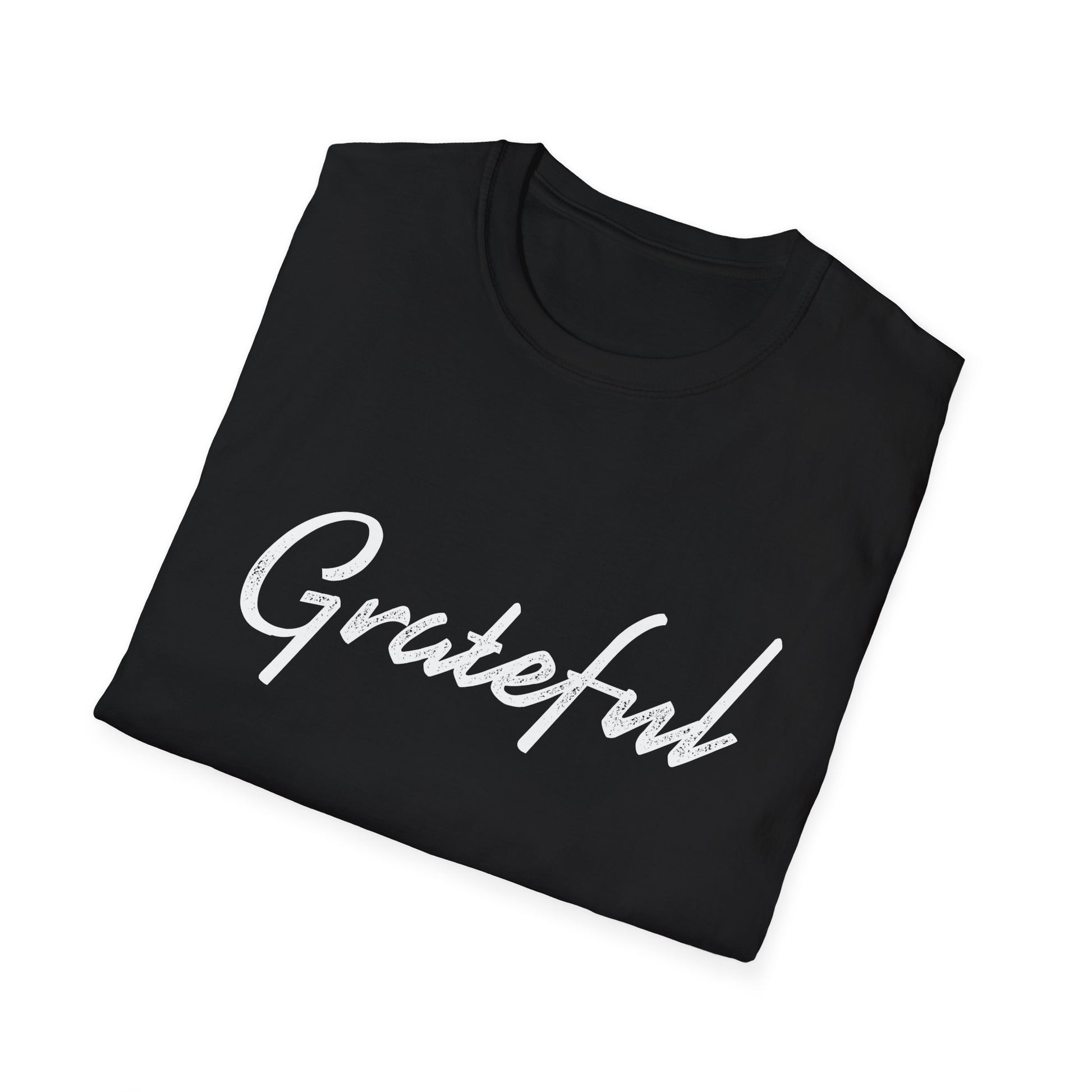 Grateful Script Tee — Casual Inspirational T-Shirt  Unisex T-Shirt