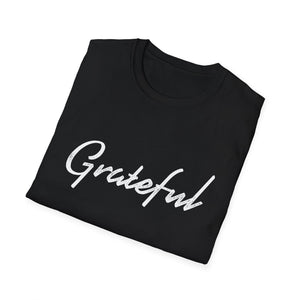 Grateful Script Tee — Casual Inspirational T-Shirt  Unisex T-Shirt