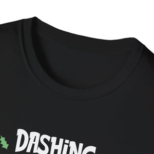Christmas Cat Dashing Through The No Coffee Grumpy Christmas Unisex T-Shirt