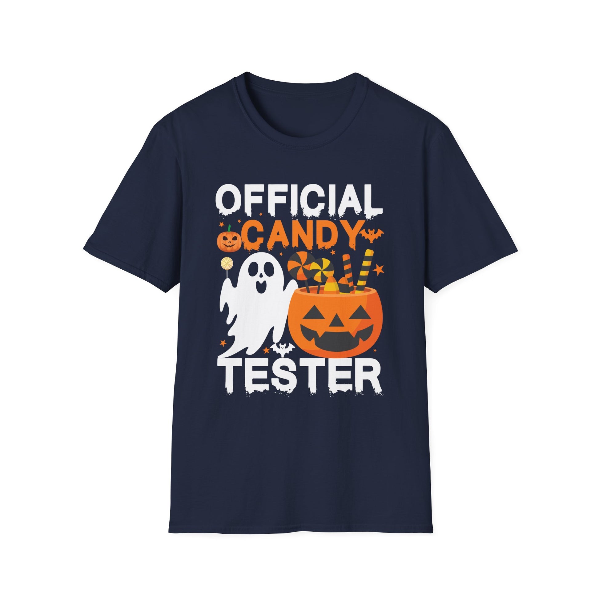 Official Candy Tester Halloween T-Shirt — Ghost & Jack-o'-Lantern Kids Tee