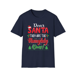Dear Santa They Are The Naughty Ones Christmas T-Shirt