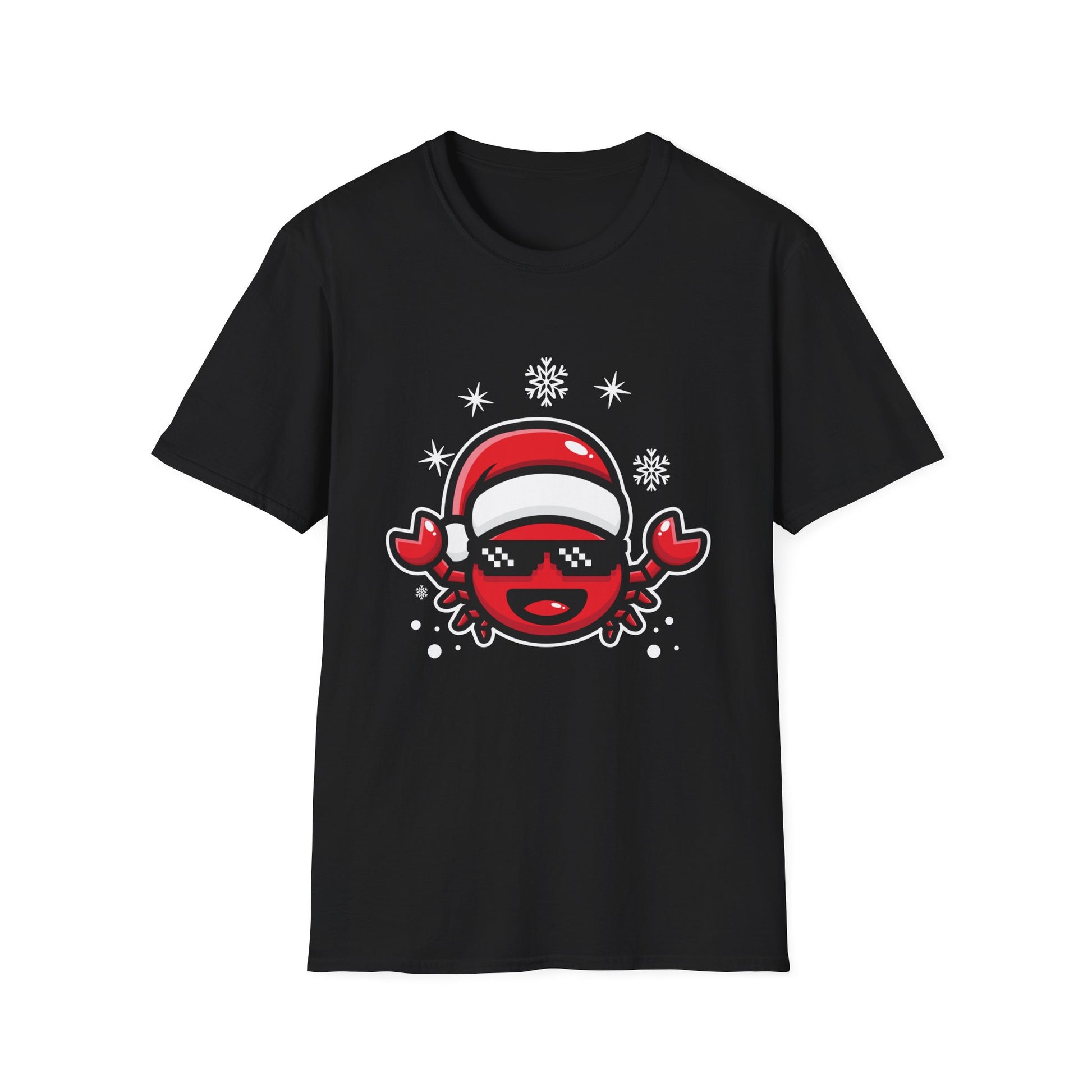 Christmas Crab Santa Hat Ugly Christmas Sweater Unisex T-Shirt