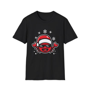 Christmas Crab Santa Hat Ugly Christmas Sweater Unisex T-Shirt