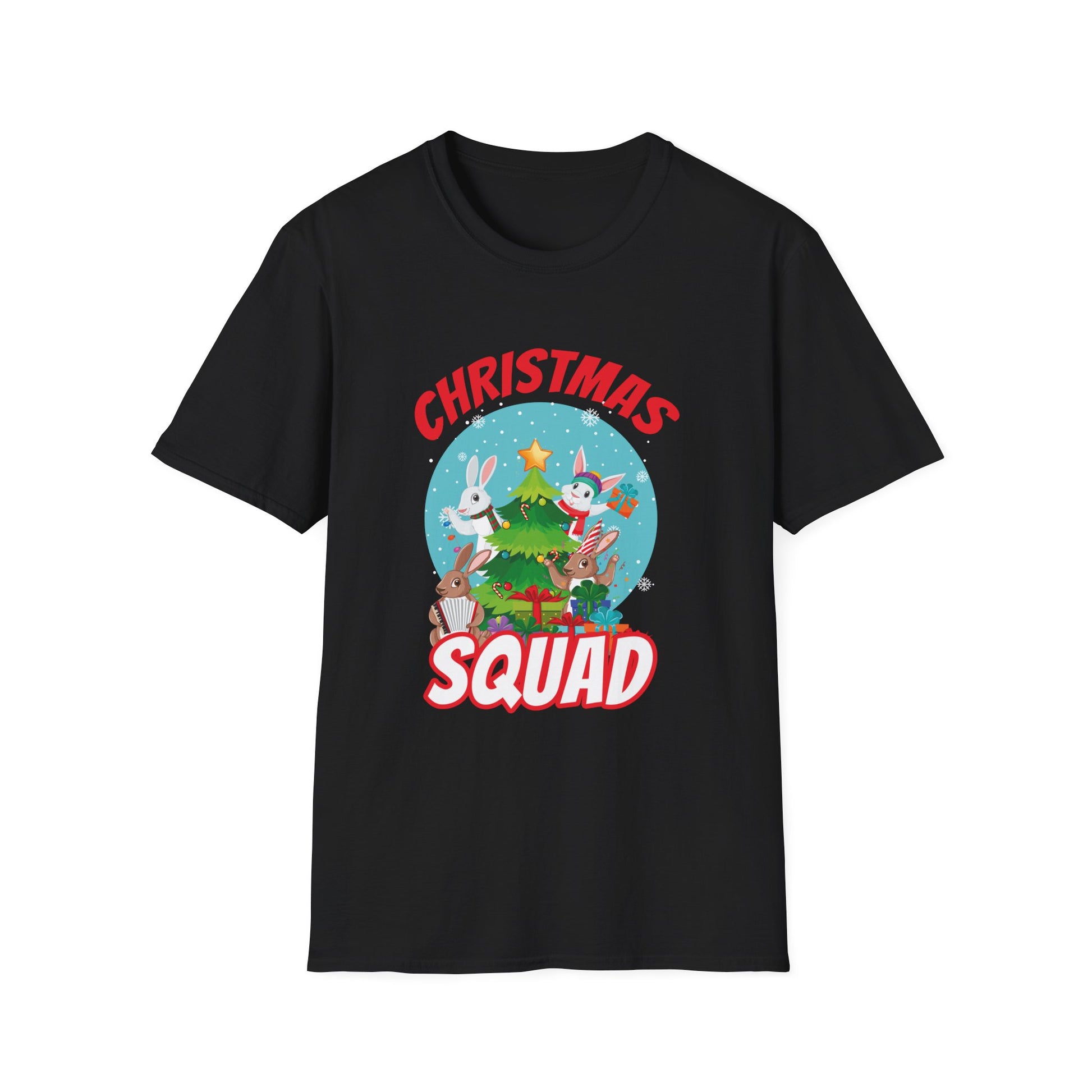 Bunny Christmas Tree Christmas Squad Bunnies Unisex T-Shirt