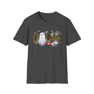 Cute Halloween Nurse Nursing Zombie Halloween Pattern TeeUnisex Softstyle T-Shirt