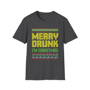 Merry Drunk I_m Christmas I Ugly Christmas Unisex Softstyle T-Shirt