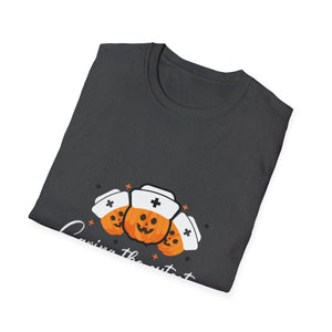 Pumpkin Nurse T-Shirt — Caring the Cutest Little Pumpkins Halloween Tee