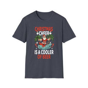 Christmas Cheer Is A Cooler Of B for Sommer Christmas Unisex T-Shirt