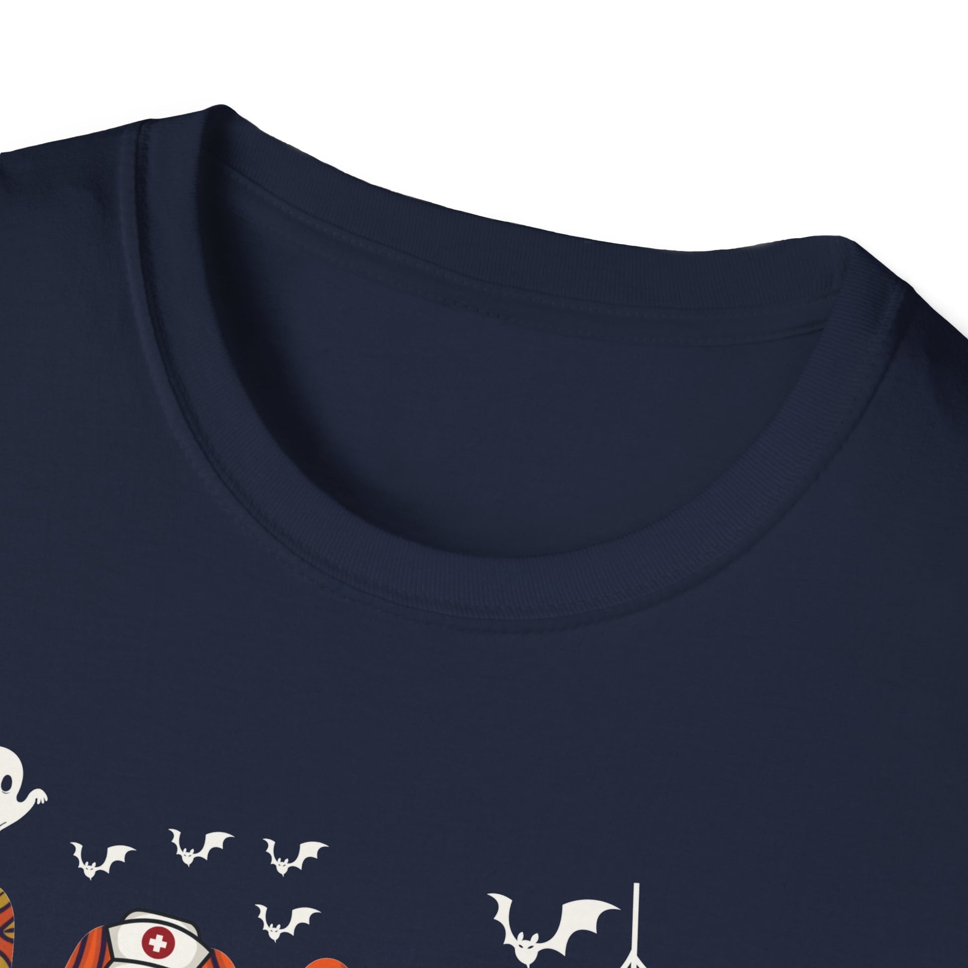 Halloween Spooky Moose T-Shirt — Cute Ghost & Pumpkin Costume Graphic Tee