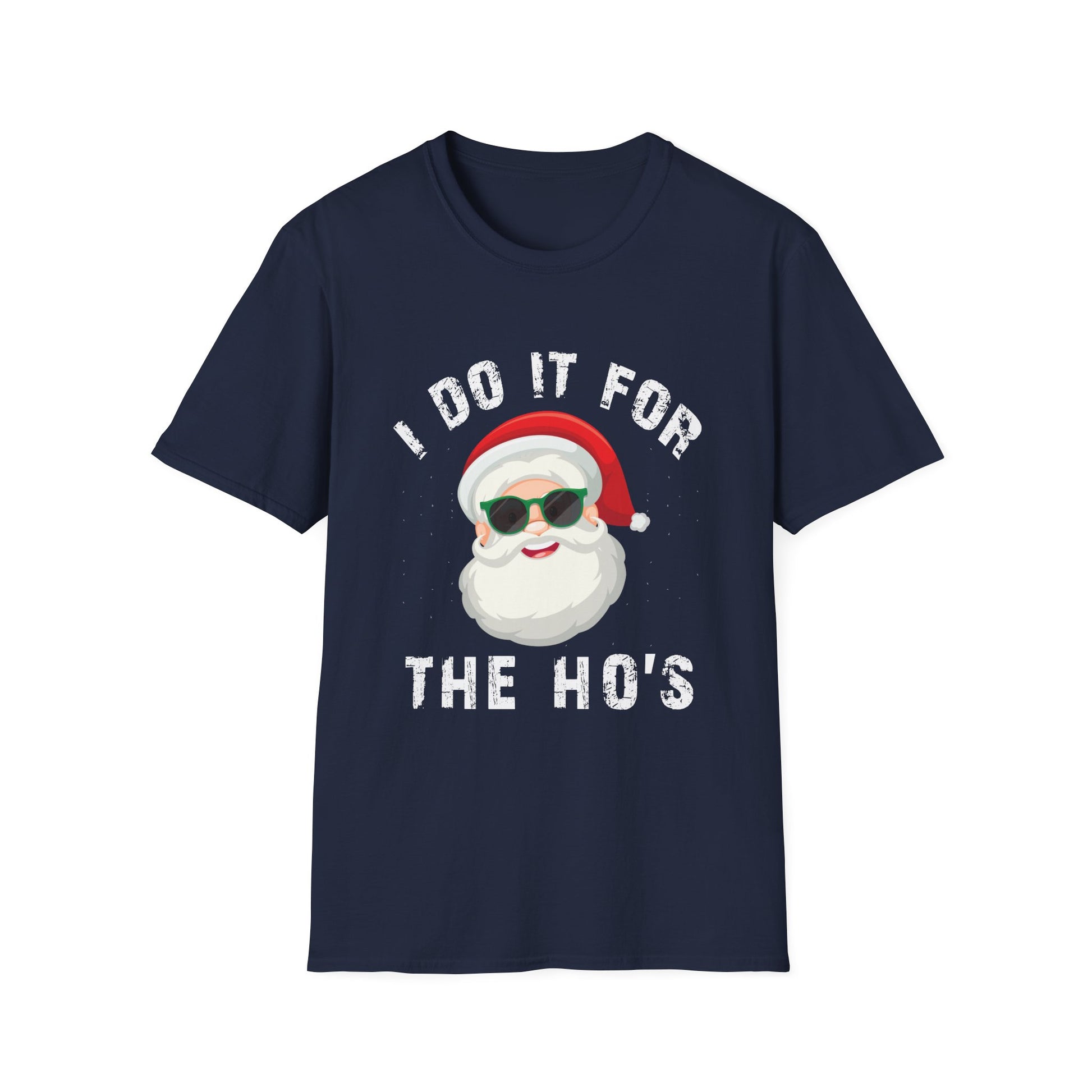 Funny Christmas T-Shirt – “I Do It For The Ho’s” Santa Tee