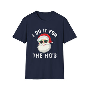 Funny Christmas T-Shirt – “I Do It For The Ho’s” Santa Tee