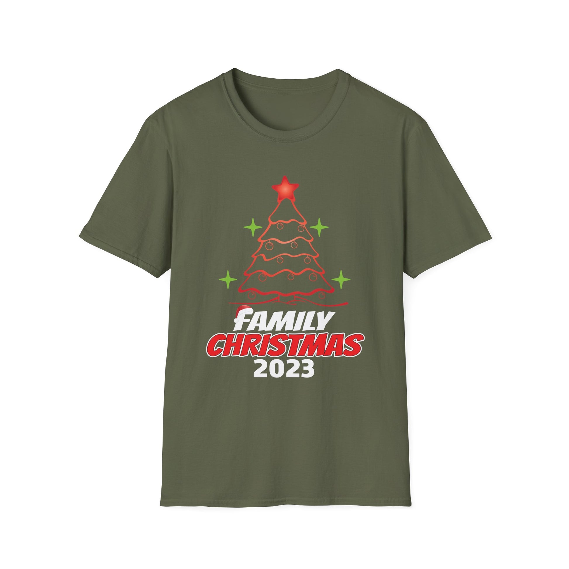 Family Christmas 2023 T-Shirt — Holiday Tree Matching Shirt