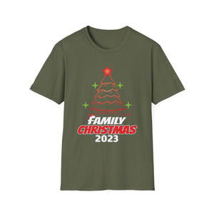 Family Christmas 2023 T-Shirt — Holiday Tree Matching Shirt