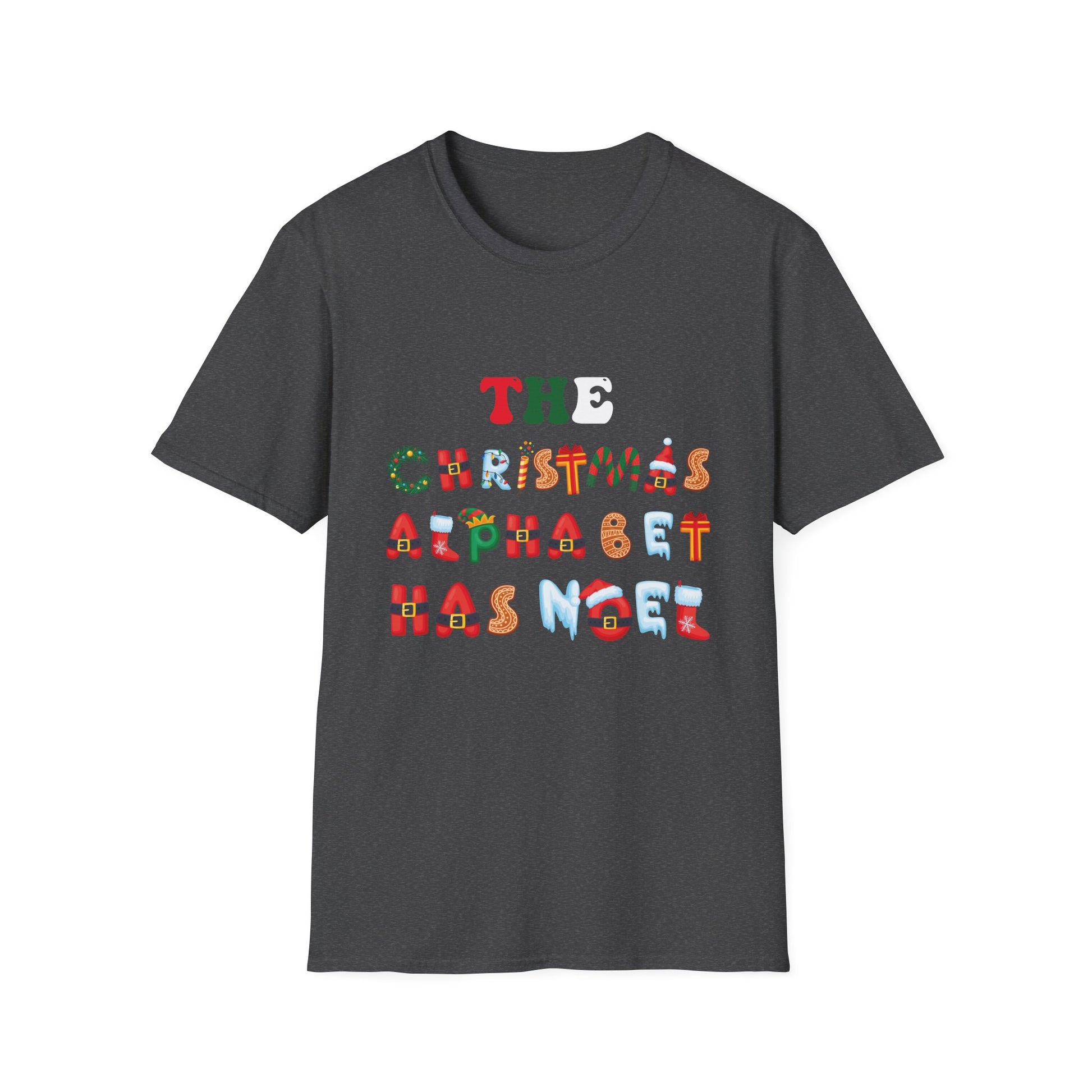 Christmas Alphabet Has Noel T-Shirt — Festive Holiday Lettering Tee