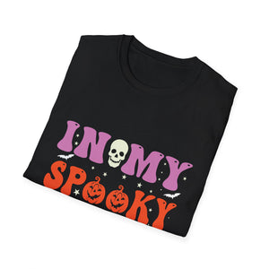 Halloween In My Spooky Era Halloween Ghost Groovy Halloween T-Shirt Unisex Softstyle T-Shirt