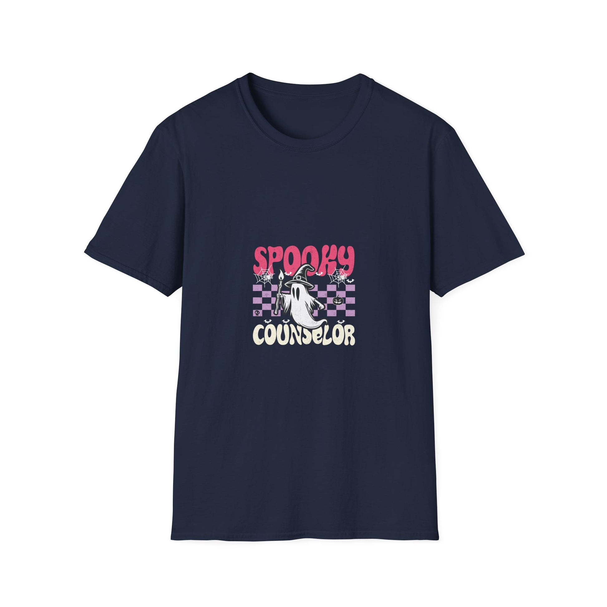 Spooky Counselor T-Shirt — Ghost Graphic Halloween Tee for School Counselors