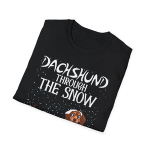 Dachshund Through The Snow T-Shirt — Dachshund Christmas Dog Tee