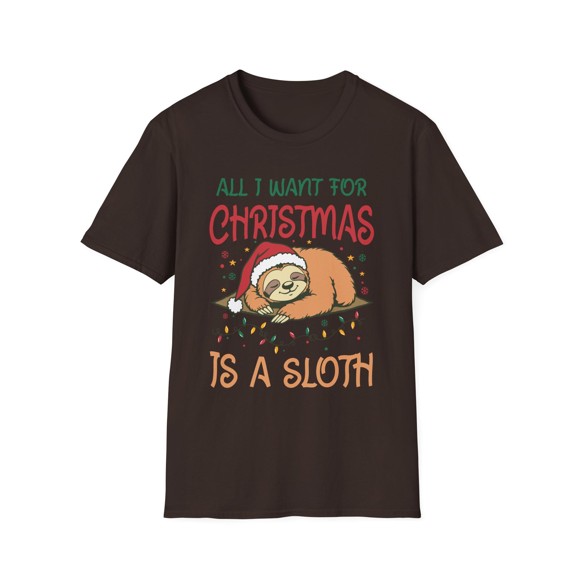 Christmas Funny Sloth Unisex T-Shirt